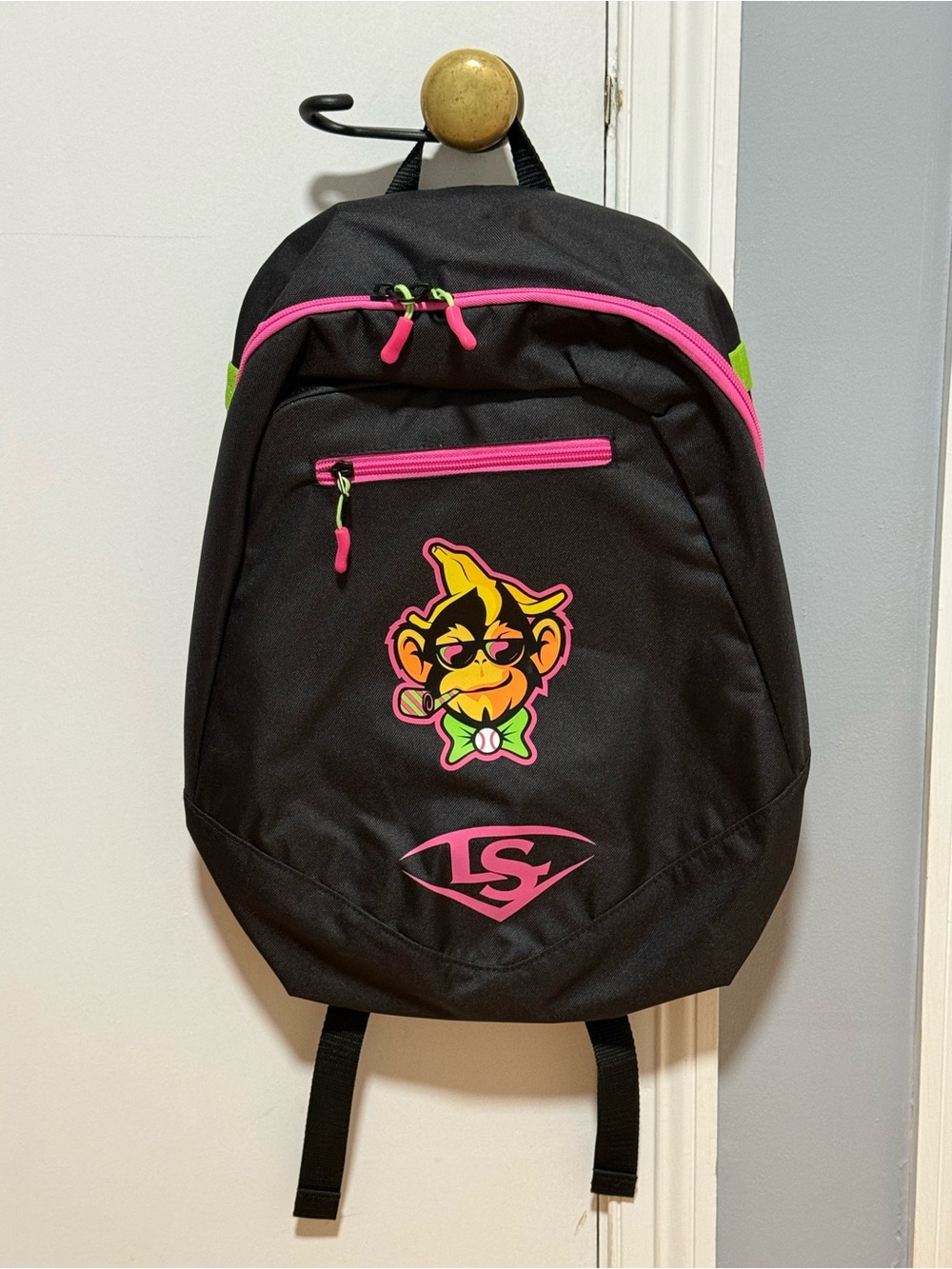 NEW! Louisville Slugger Party Animals Powerized Stick Baseball Backpack